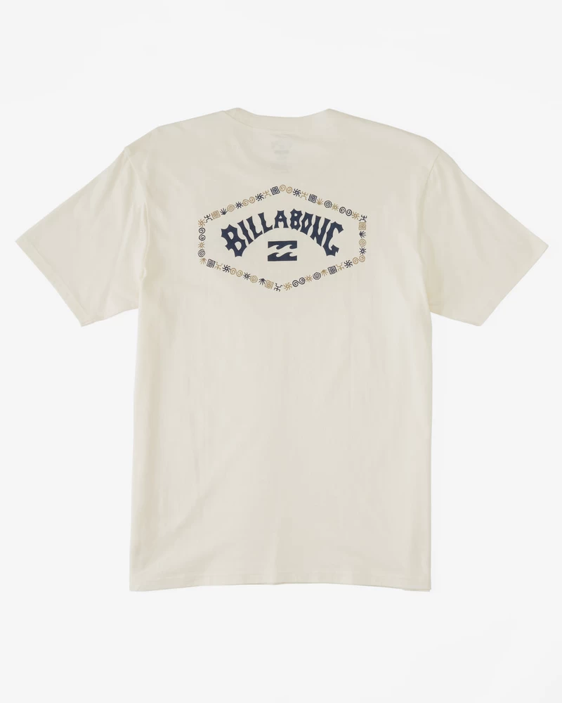 Billabong Exit Arch Short Sleeve T-Shirt - Off White