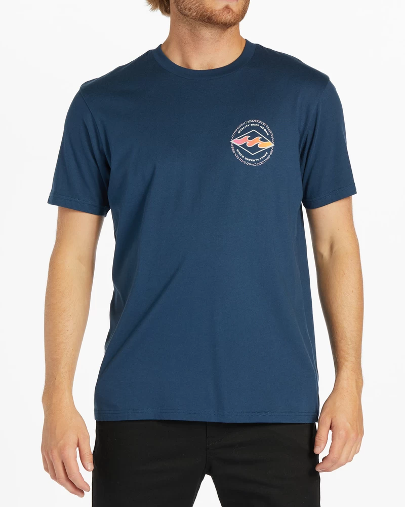 Billabong Rotor Diamond Short Sleeve T-Shirt - Dark Blue