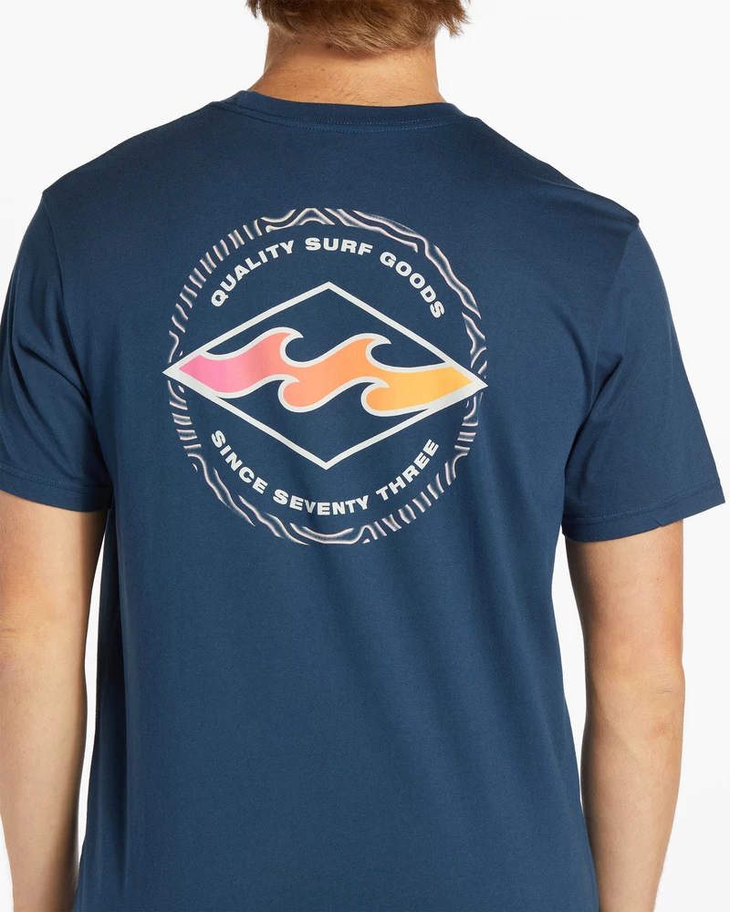 Billabong Rotor Diamond Short Sleeve T-Shirt - Dark Blue