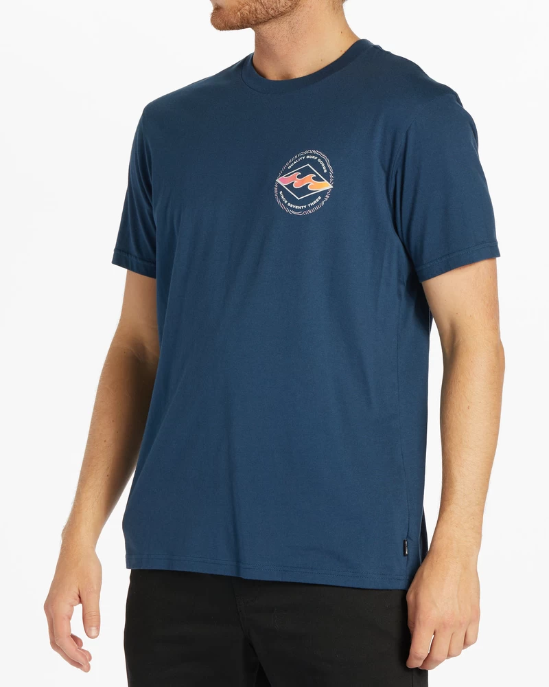 Billabong Rotor Diamond Short Sleeve T-Shirt - Dark Blue