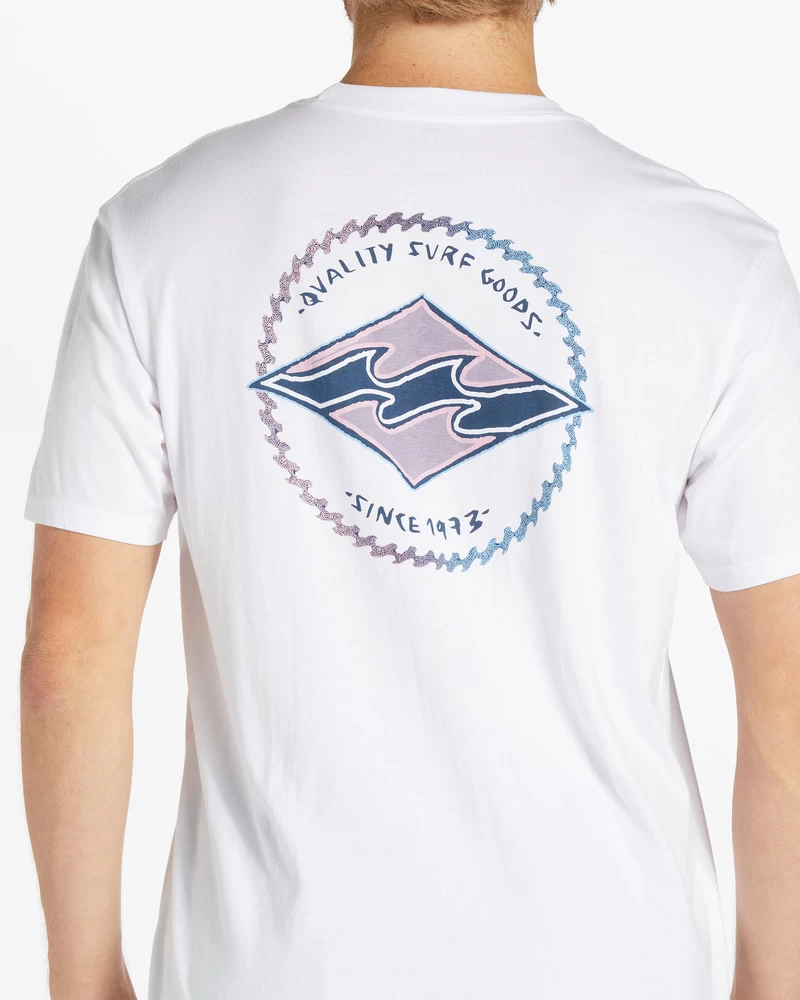 Billabong Camiseta Manga Curta Rotor Diamond - Branca