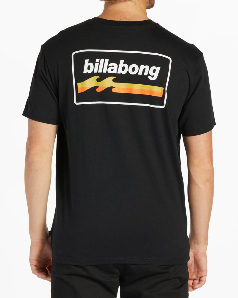 Billabong Majica S Kratkimi Rokavi S Steno - črna