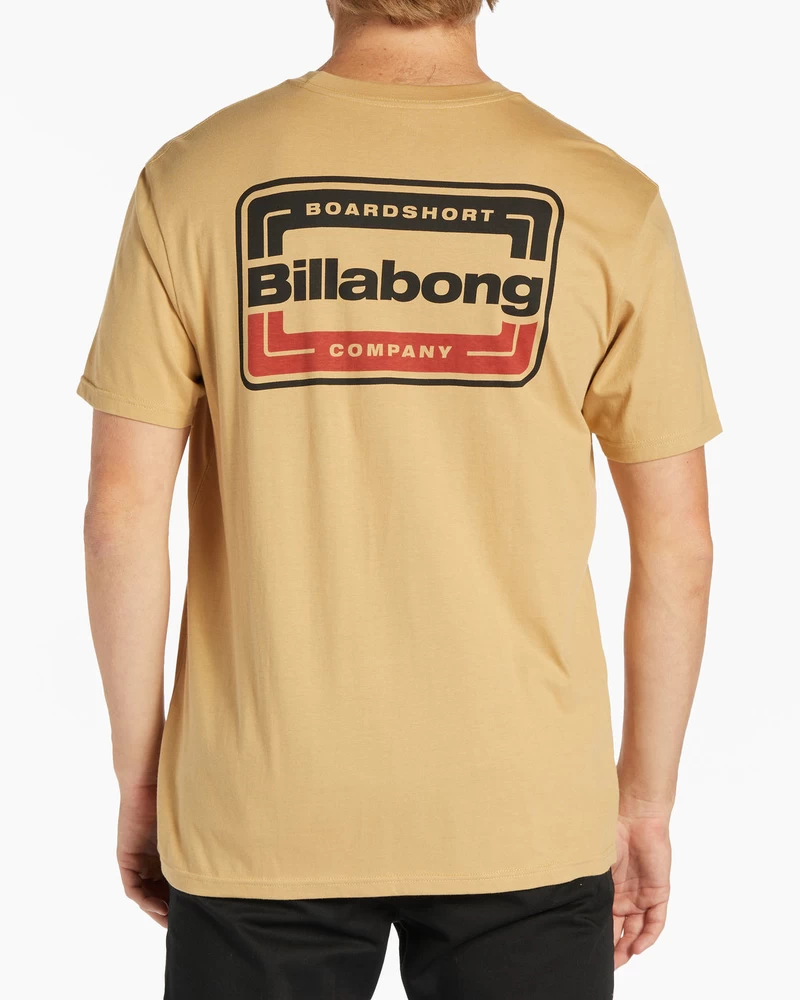 Billabong Majica S Kratkimi Rokavi S Stenami - Prašno Zlata