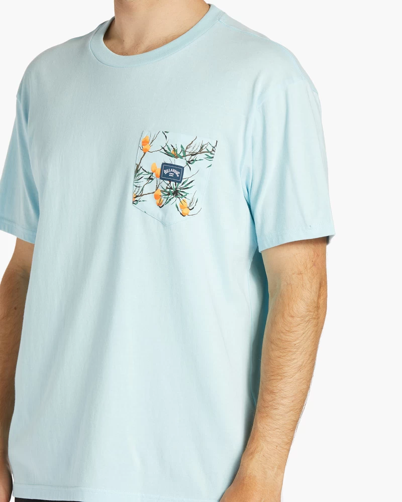 Camiseta Billabong Team Pocket - Azul Litoral
