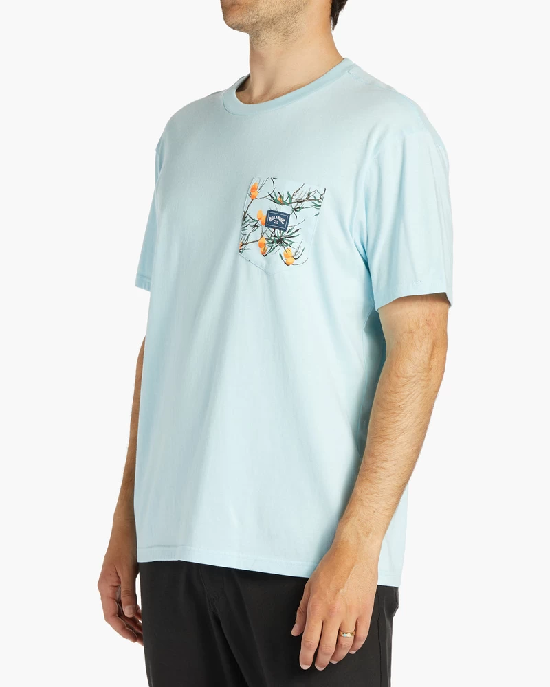 Camiseta Billabong Team Pocket - Azul Litoral