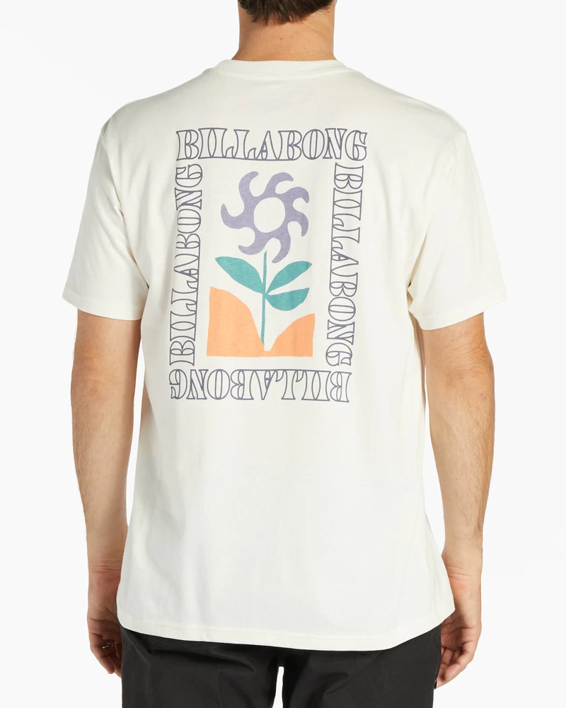 Billabong T-shirt Met Tropenzak - Gebroken Wit