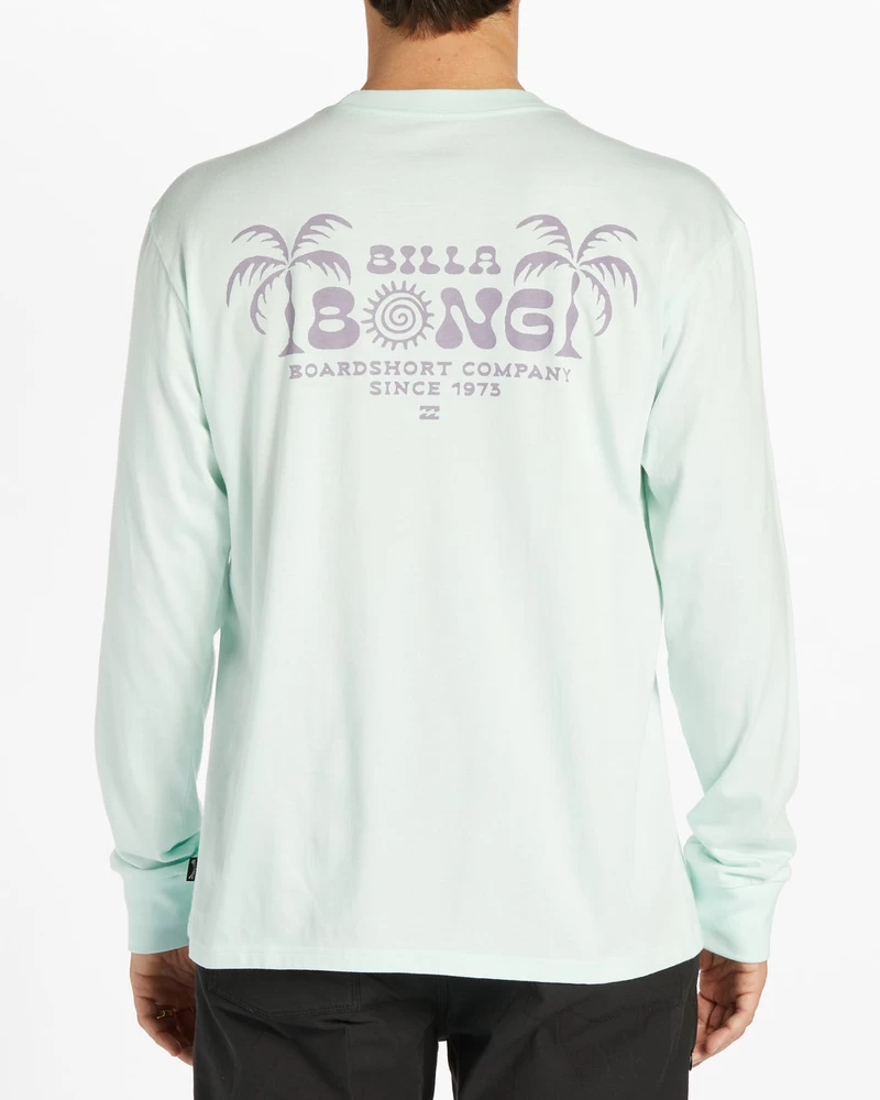 T-shirt A Maniche Lunghe Billabong Lounge - Vetro Marino