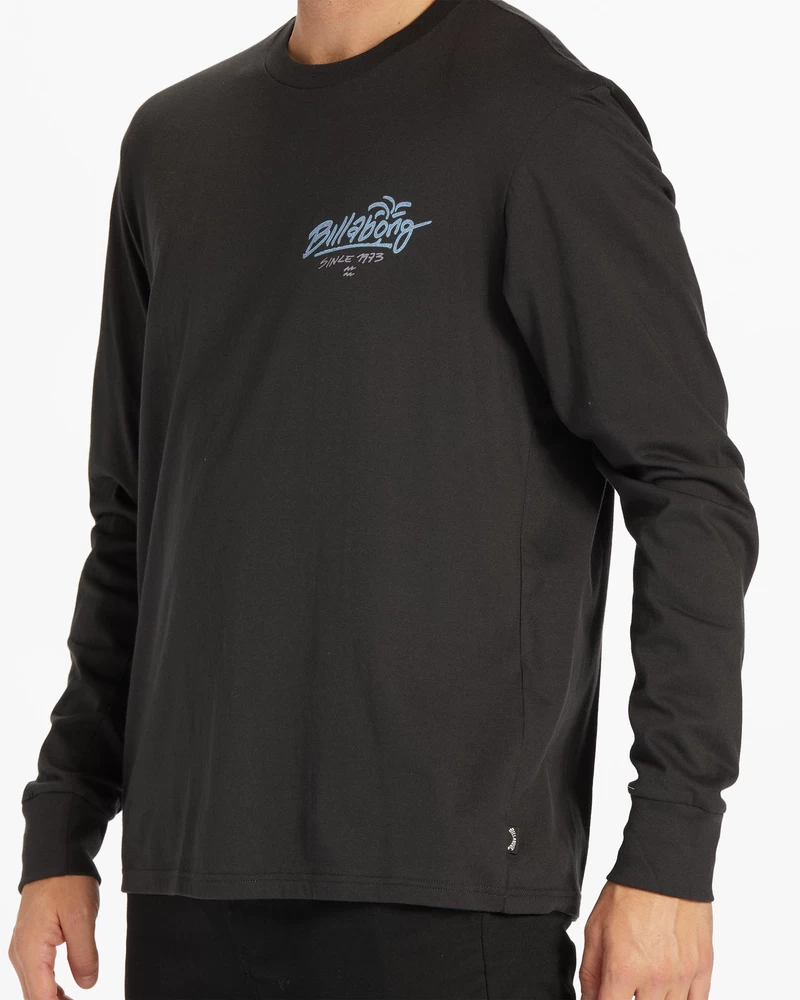 Billabong Lounge Long Sleeve T-Shirt - Washed Black