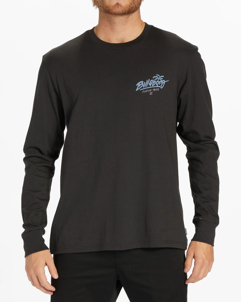 Billabong Lounge Long Sleeve T-Shirt - Washed Black