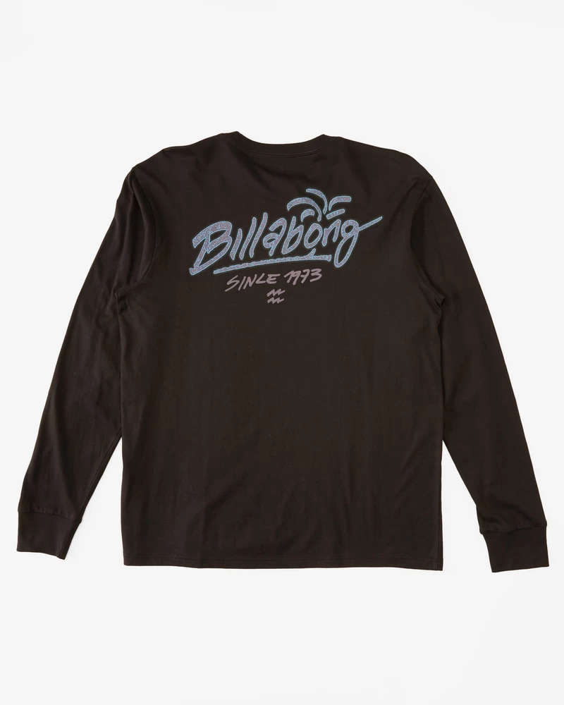 Billabong Lounge Long Sleeve T-Shirt - Washed Black