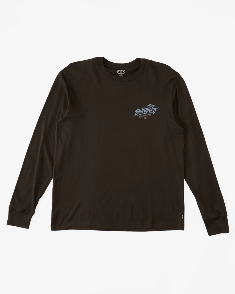 Billabong Lounge Long Sleeve T-Shirt - Washed Black