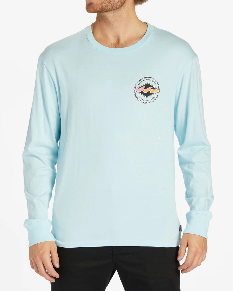 Billabong Rotor Diamond Long Sleeve T-Shirt - Coastal Blue