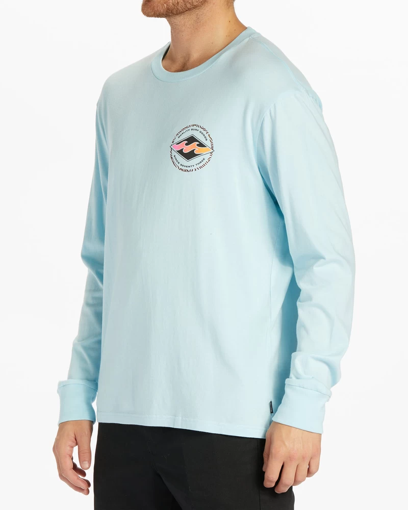 Billabong Rotor Diamond Long Sleeve T-Shirt - Coastal Blue