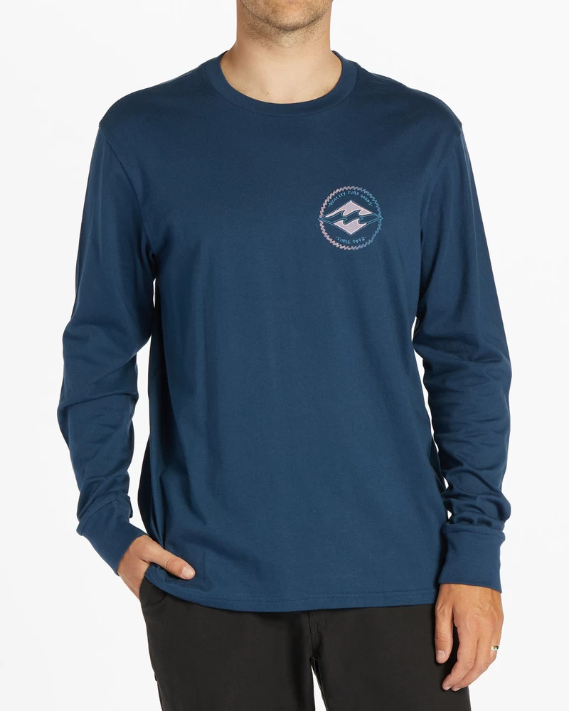 Billabong Rotor Diamond Long Sleeve T-Shirt - Dark Blue