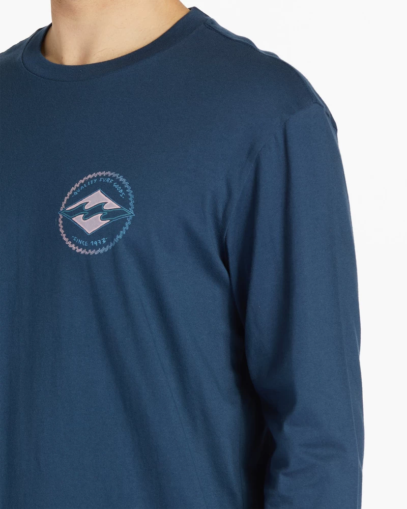 Billabong Rotor Diamond Long Sleeve T-Shirt - Dark Blue
