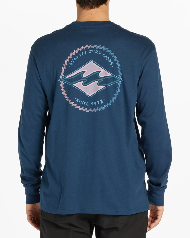 Billabong Rotor Diamant Langærmet T-shirt - Mørkeblå