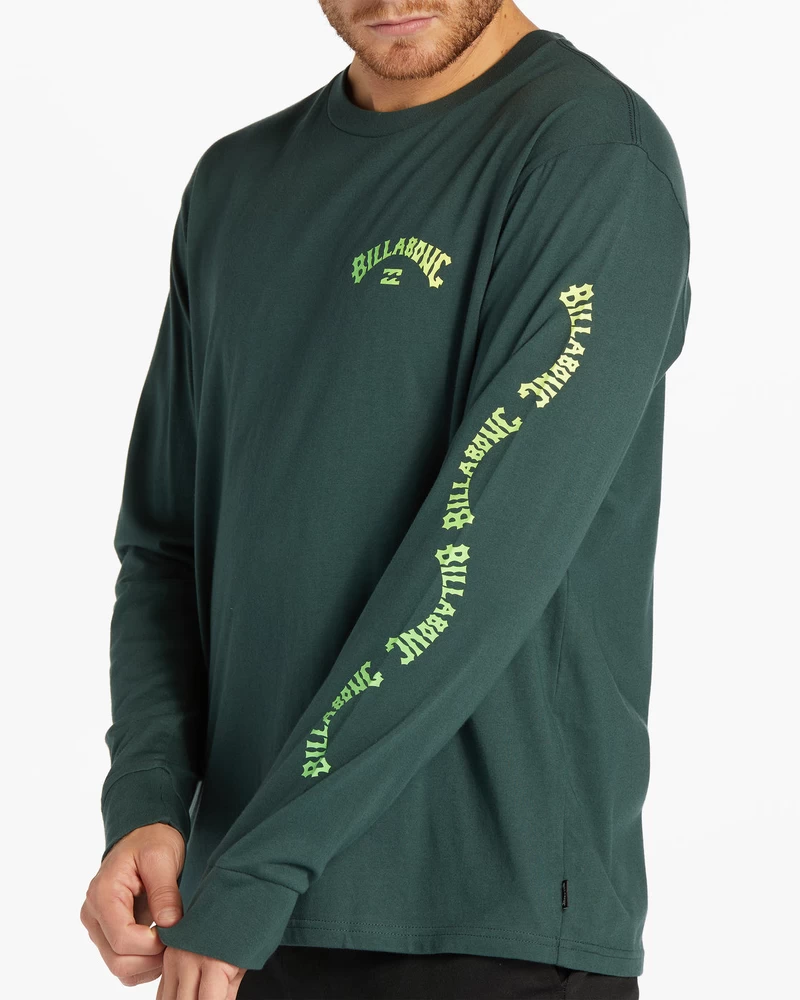 Billabong Snaking Arches Long Sleeve T-Shirt - Dark Forest