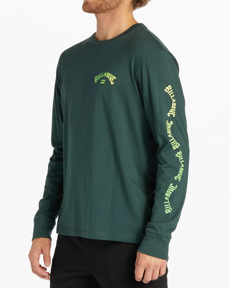 Billabong Snaking Arches Long Sleeve T-Shirt - Dark Forest