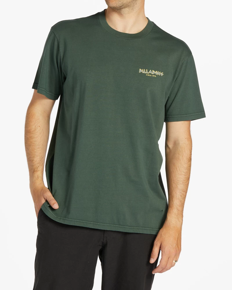 Billabong Austral Short Sleeve Wave Washed T-Shirt - Dark Forest