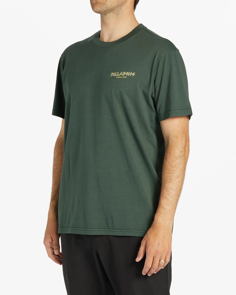 Billabong Austral Short Sleeve Wave Washed T-Shirt - Dark Forest