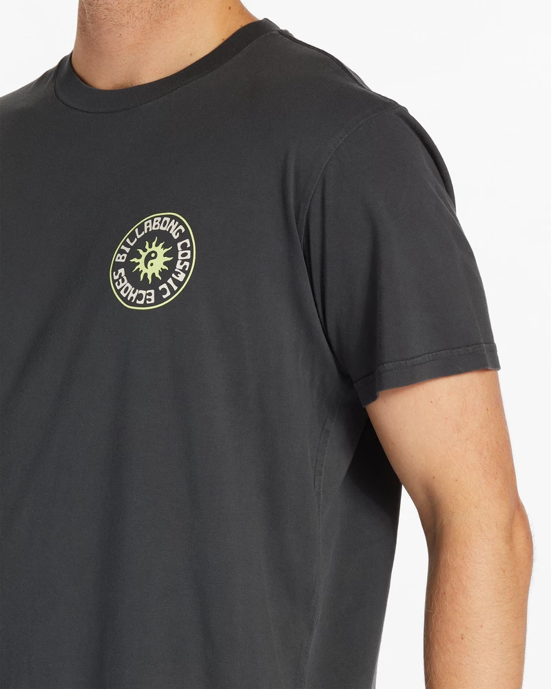 Billabong Worshipper Short Sleeve Wave Washed T-Shirt - Washed Black