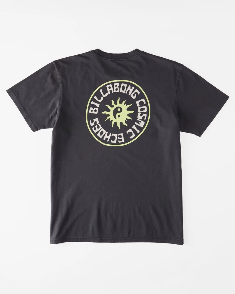 Billabong Worshipper Short Sleeve Wave Washed T-Shirt - Washed Black