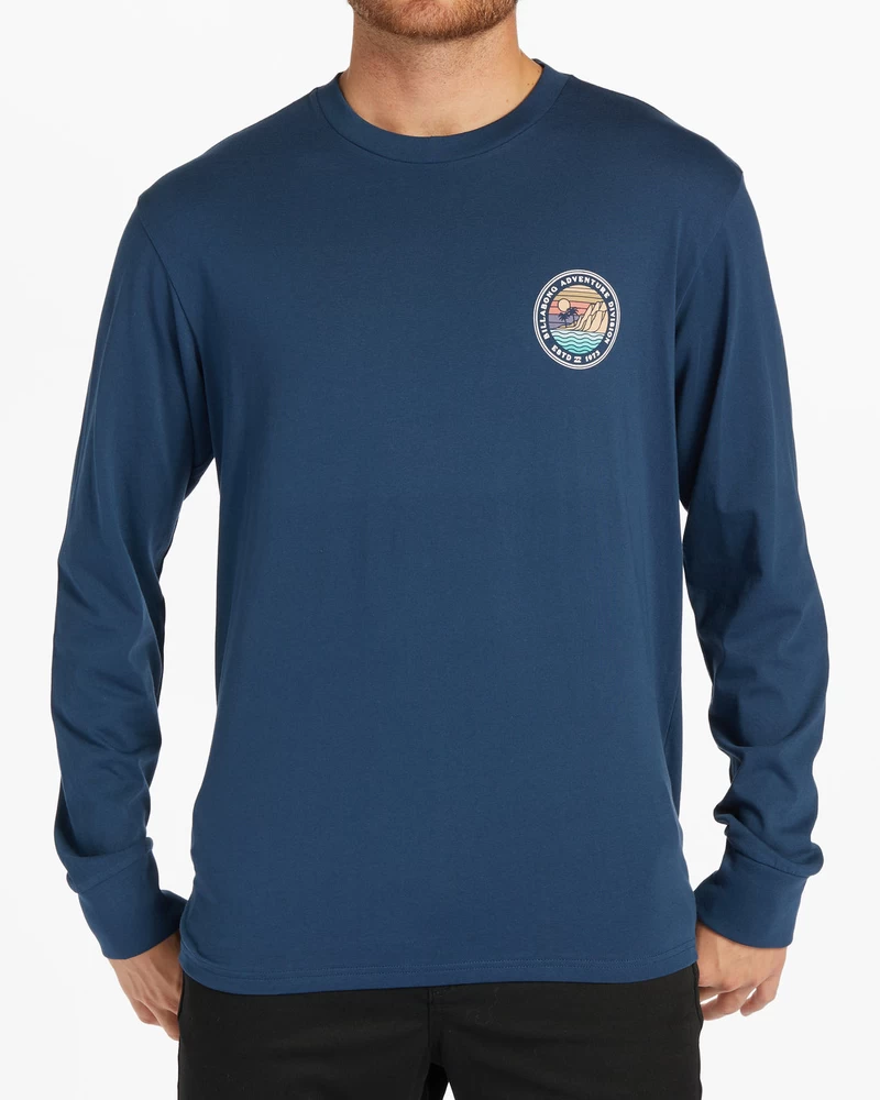 Billabong Rockies Long Sleeve T-Shirt - Dark Blue