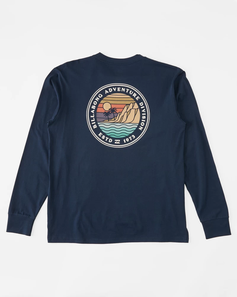 Billabong Rockies Long Sleeve T-Shirt - Dark Blue