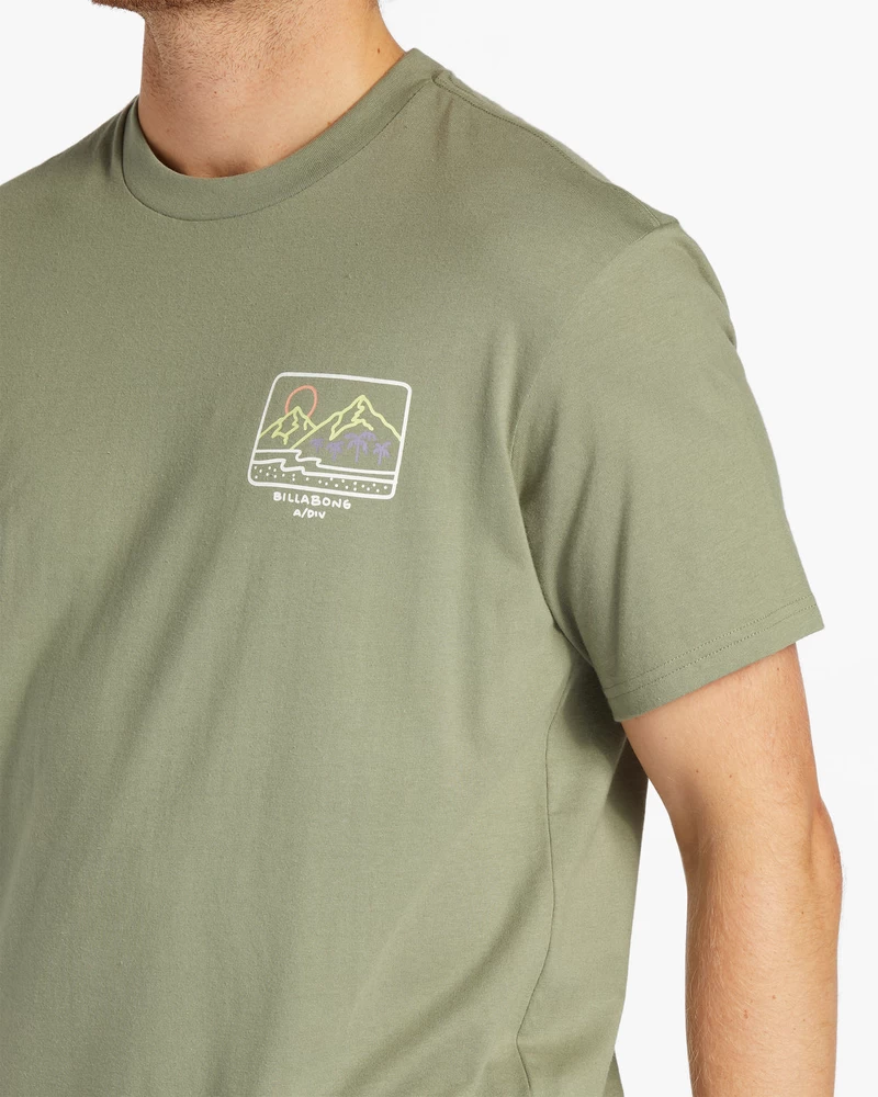 Billabong Shine Tričko S Krátkým Rukávem - šalvěj