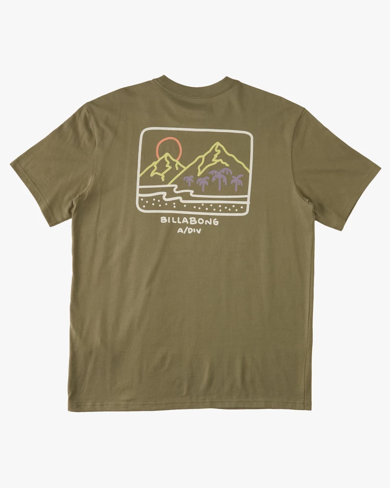 Billabong Shine Tričko S Krátkým Rukávem - šalvěj