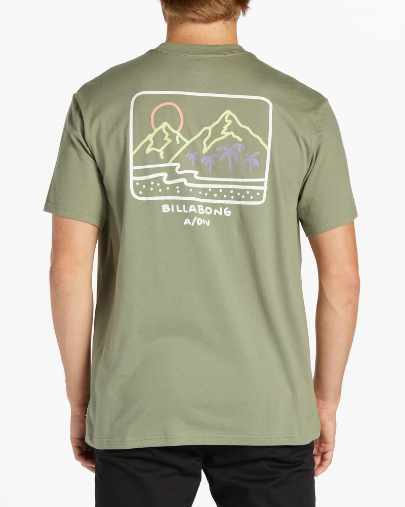 T-shirt A Maniche Corte Billabong Shine - Salvia