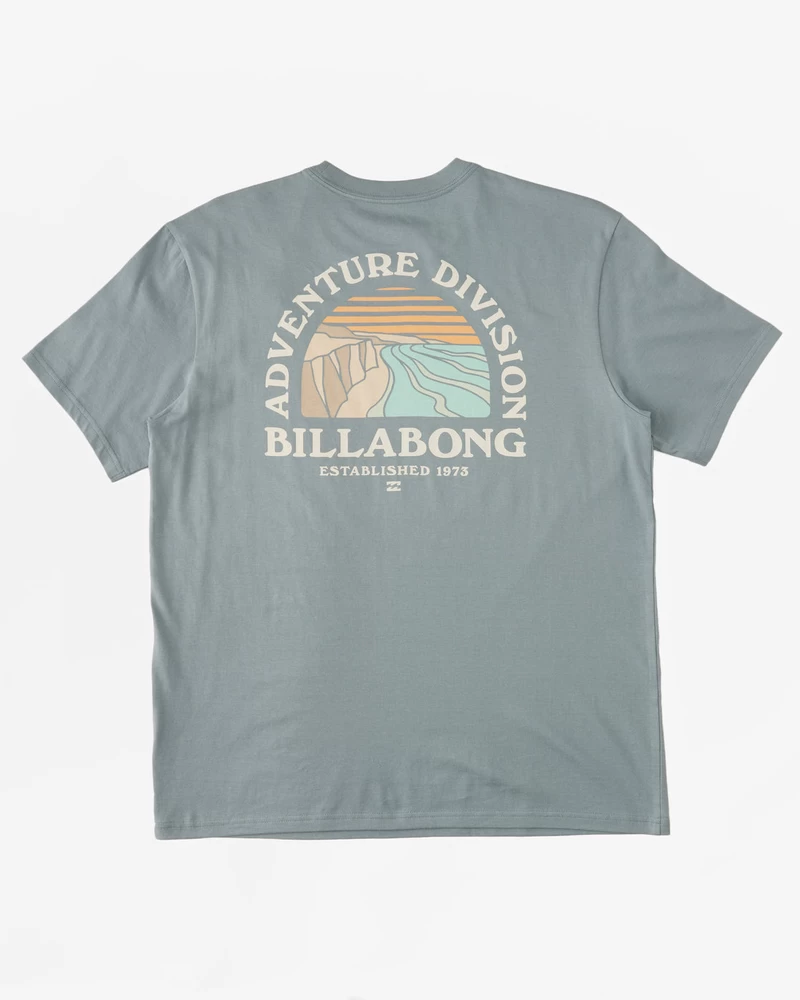 Billabong Sun Up חולצת טריקו עם שרוולים קצרים - מכובס כחול