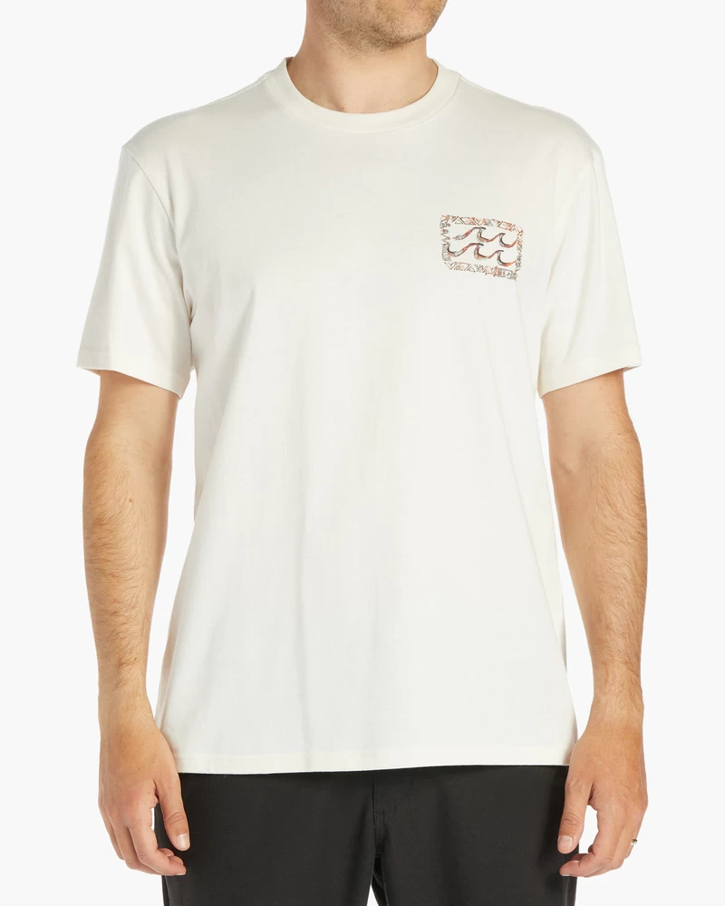 Billabong Traces Short Sleeve T-Shirt - Off White
