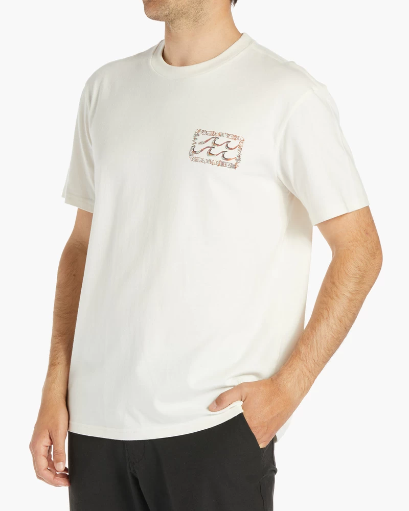 Billabong Traces Short Sleeve T-Shirt - Off White