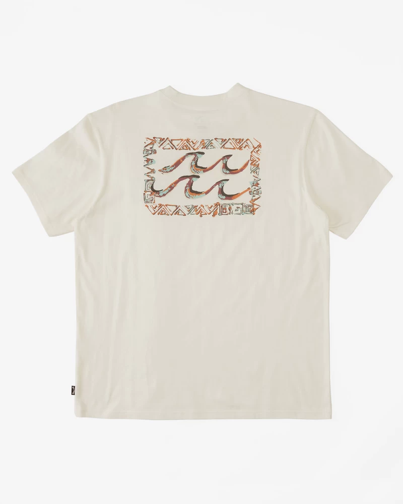 Billabong Traces Short Sleeve T-Shirt - Off White