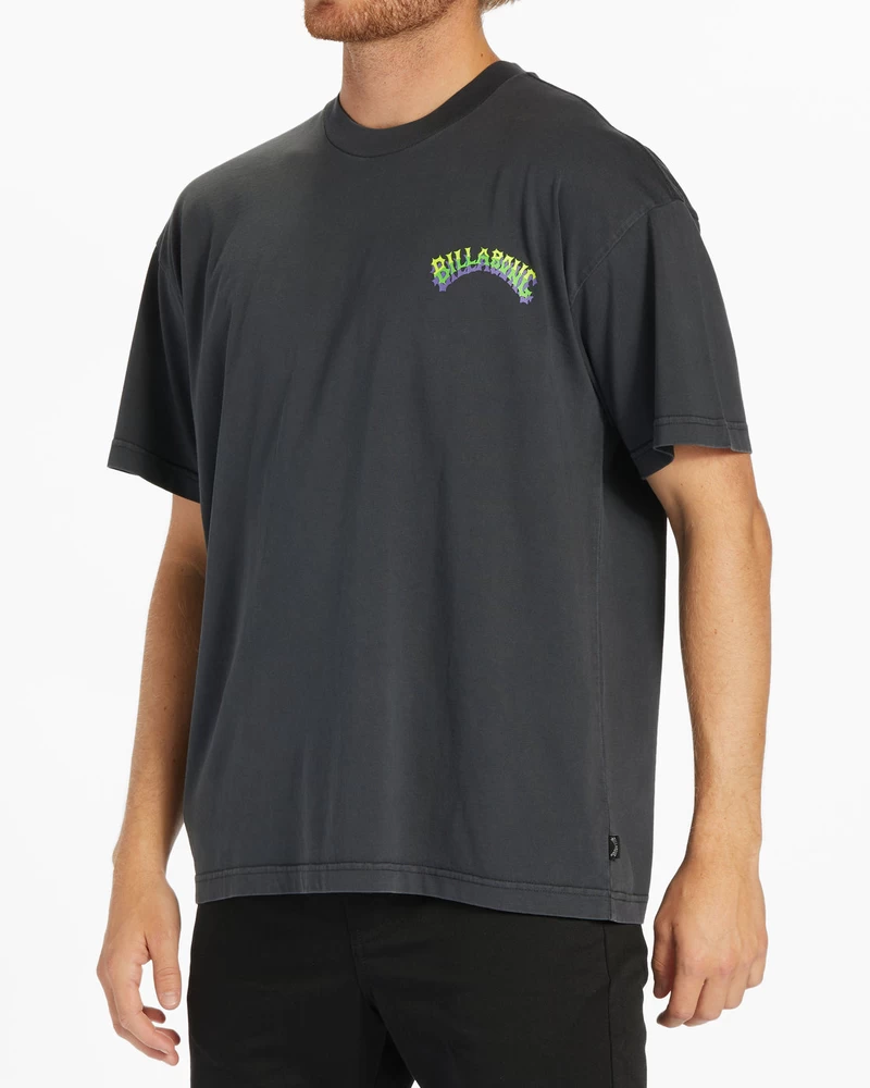 Billabong Arch Wave OG Short Sleeve Wave Washed T-Shirt - Washed Black