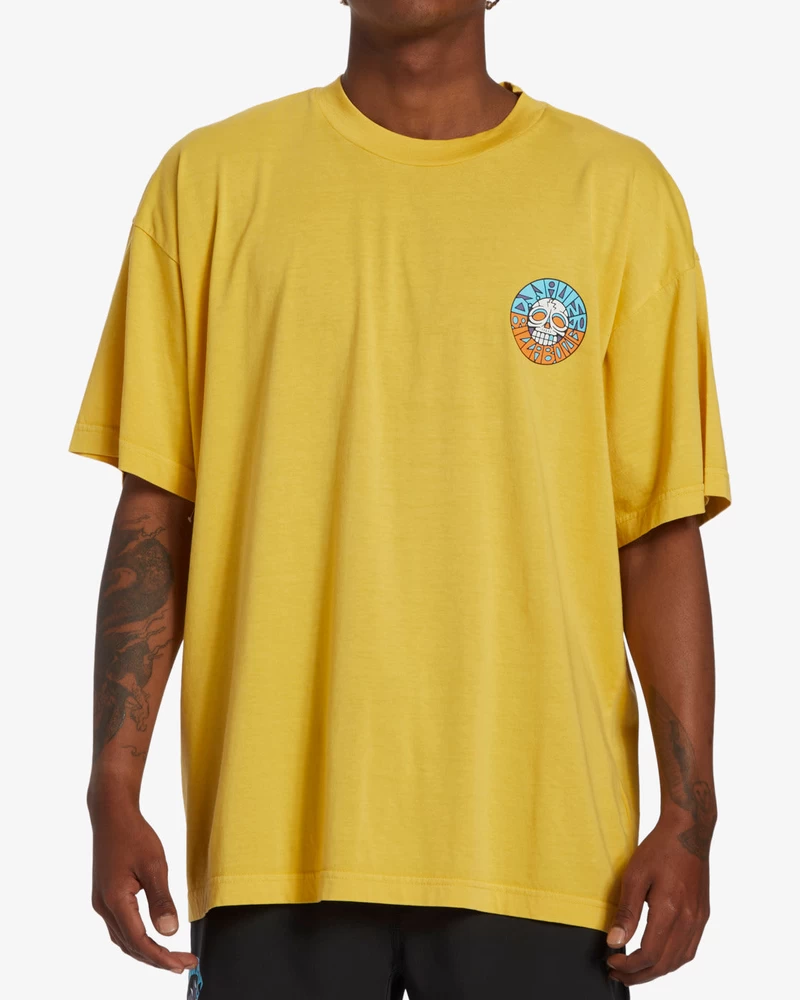 Billabong Break The Cycle Short Sleeve Wave Washed T-Shirt - Sunny