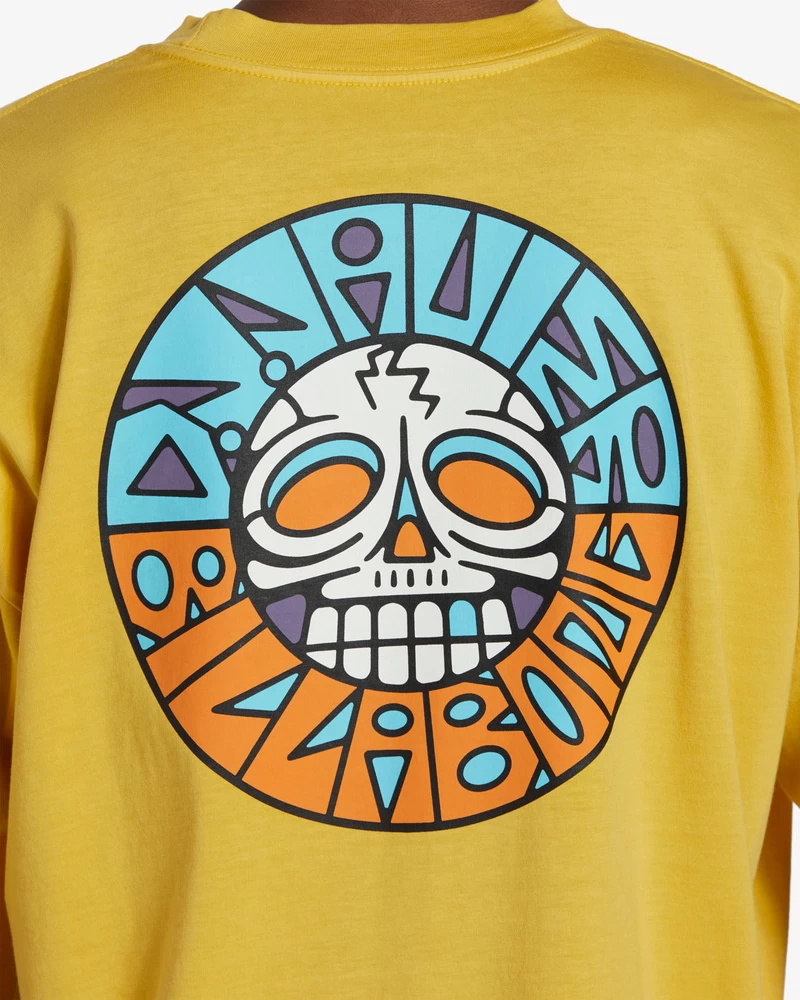 Billabong Break The Cycle Short Sleeve Wave Washed T-Shirt - Sunny