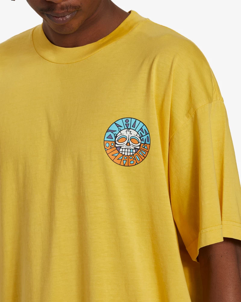 Billabong Break The Cycle Short Sleeve Wave Washed T-Shirt - Sunny