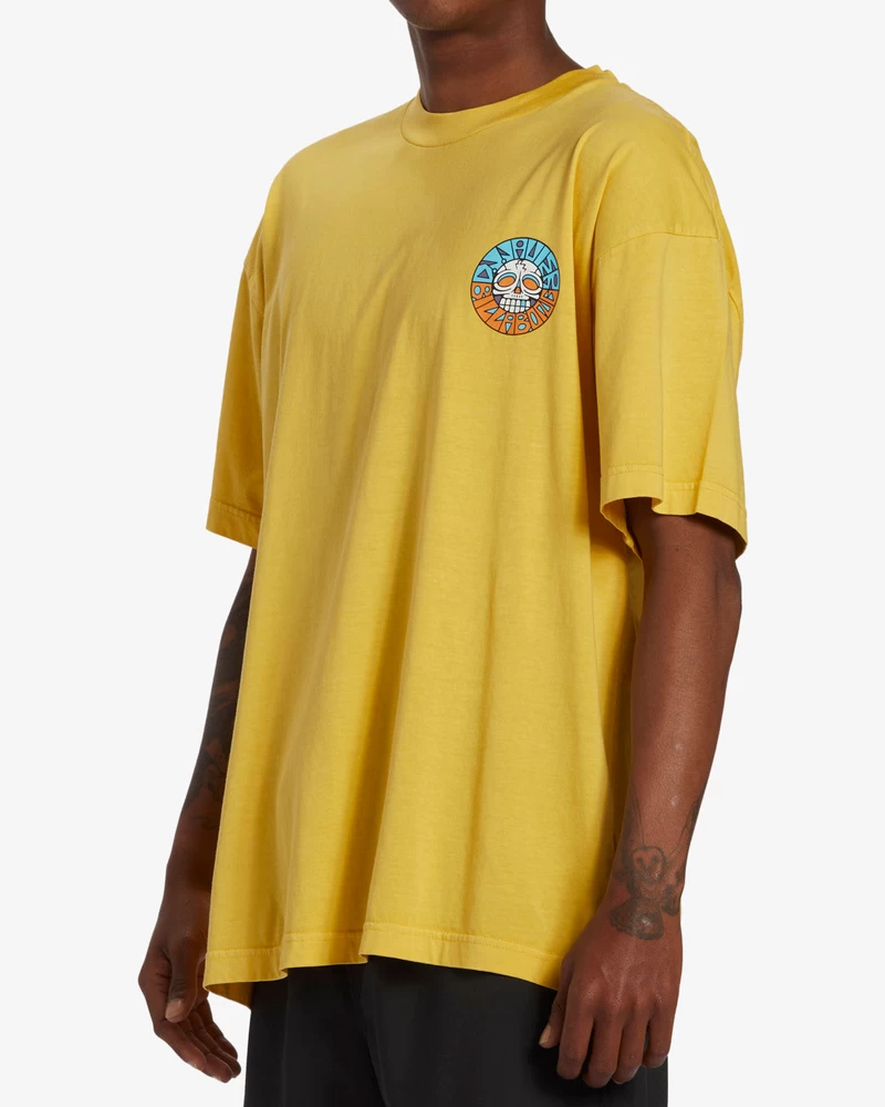 Billabong Break The Cycle Short Sleeve Wave Washed T-Shirt - Sunny