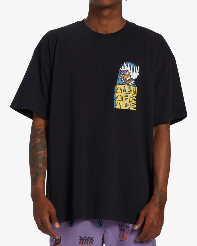 Billabong Party Wave OG Short Sleeve T-Shirt - Black