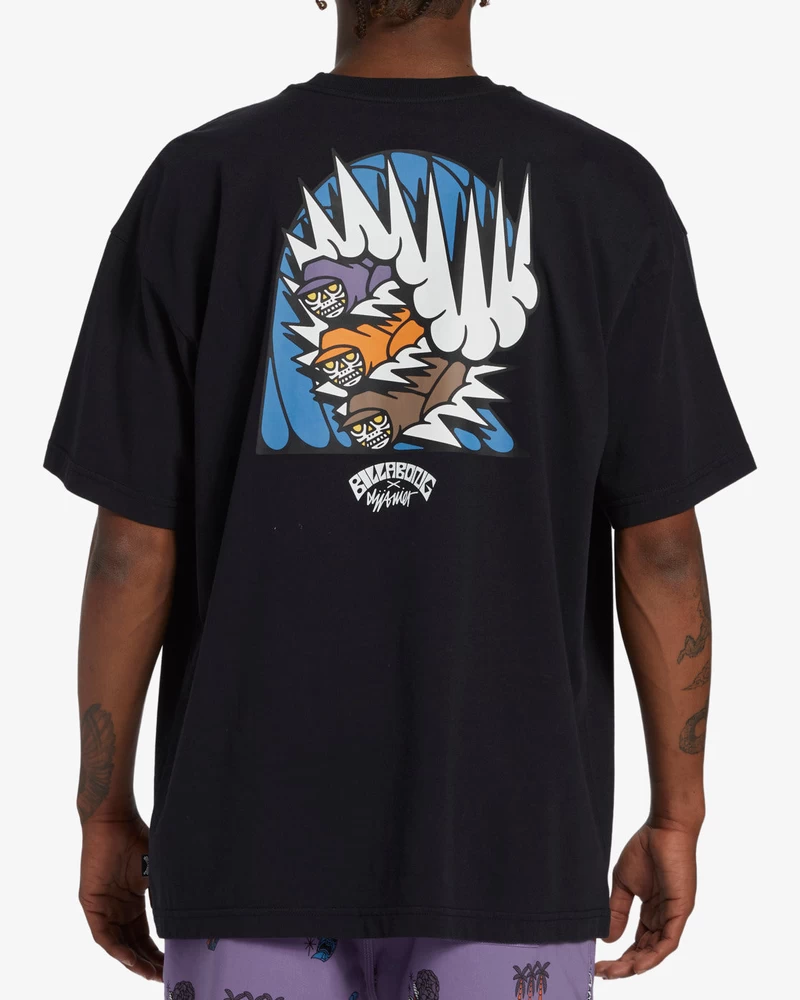 Billabong Party Wave OG Short Sleeve T-Shirt - Black