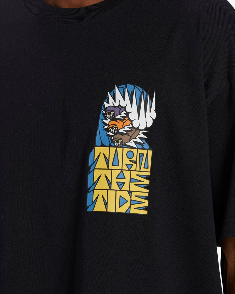 Billabong Party Wave OG Short Sleeve T-Shirt - Black