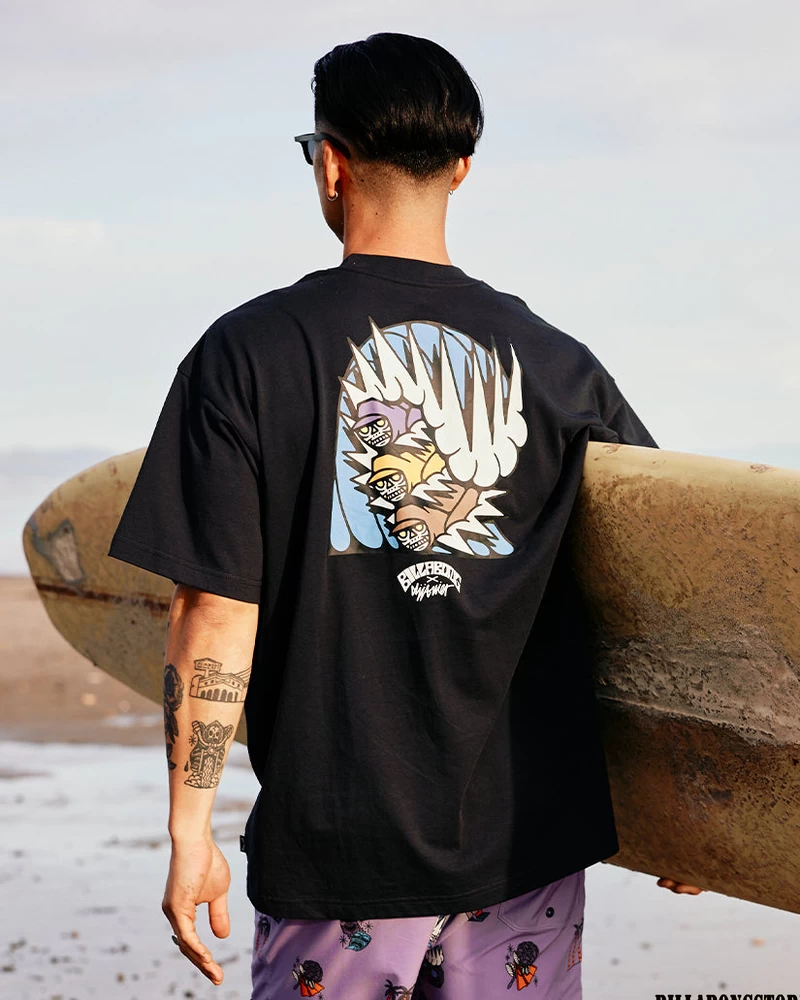 Billabong Party Wave Og T-shirt à Manches Courtes - Noir