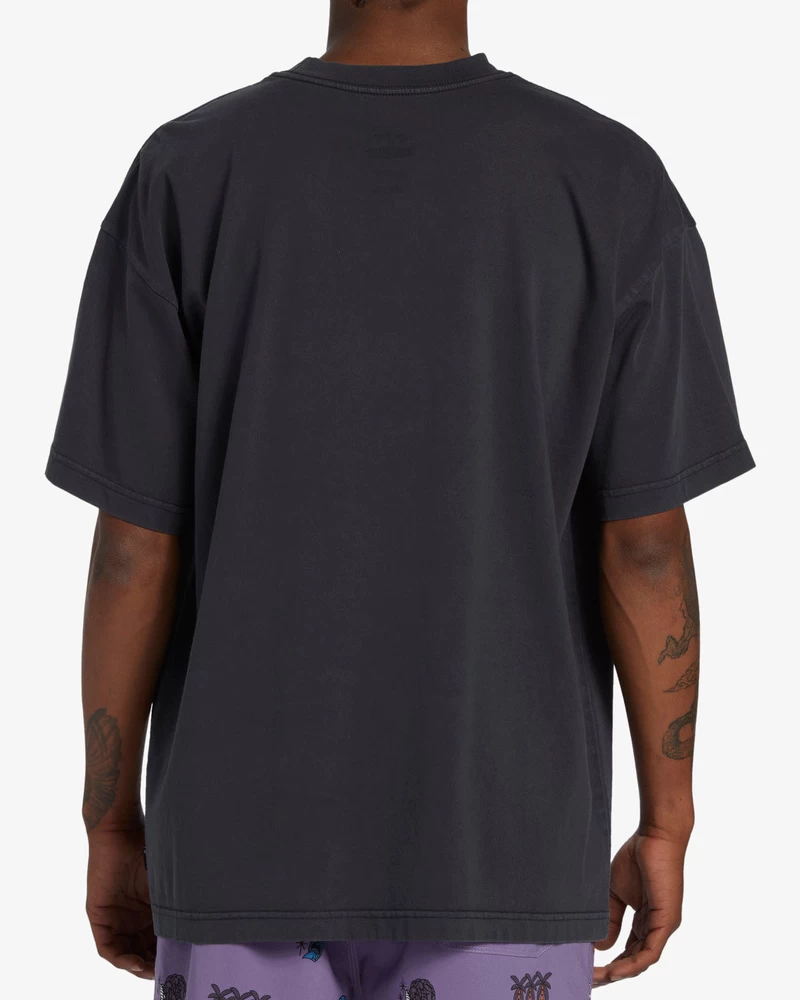 Billabong Dog Days OG Short Sleeve Wave Washed T-Shirt - Washed Black
