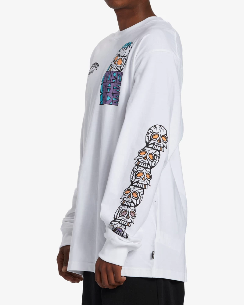 Billabong Skulls OG Long Sleeve T-Shirt - White