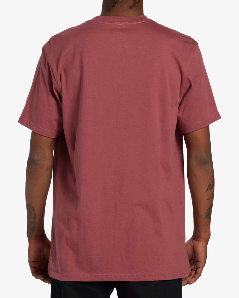 Billabong Stacked Arch Short Sleeve T-Shirt - Rose Dust