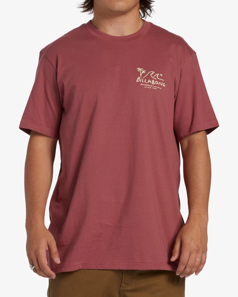 Camiseta Manga Curta Billabong Lounge - Rose Dust