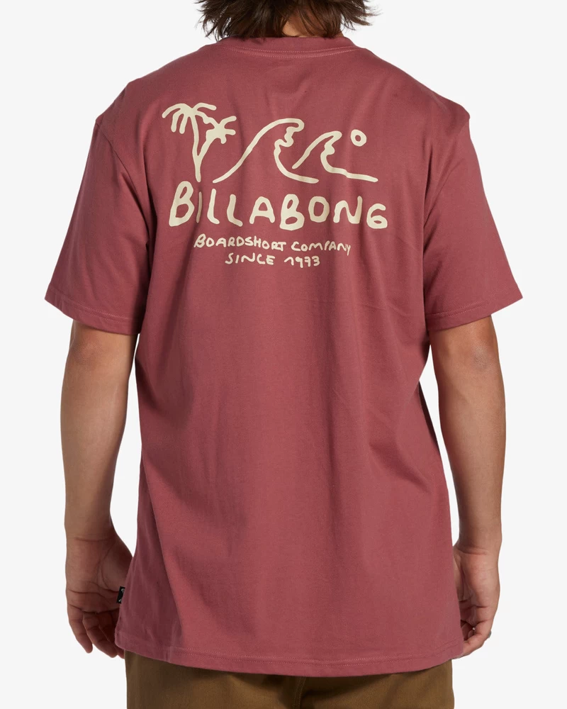 Camiseta Manga Curta Billabong Lounge - Rose Dust