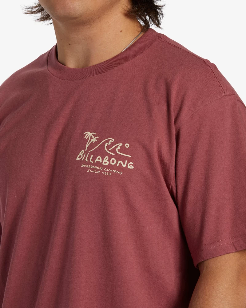 Camiseta Manga Curta Billabong Lounge - Rose Dust